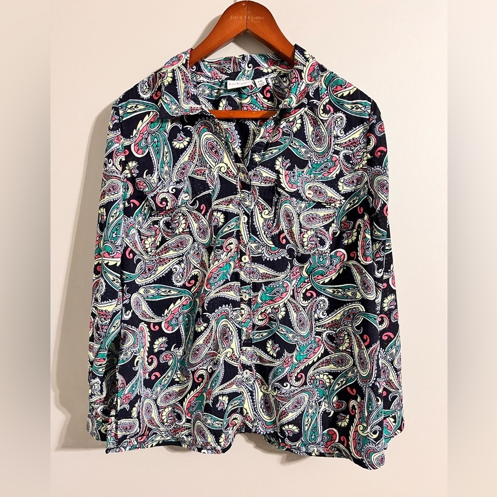 Kim Rogers paisley blouse
